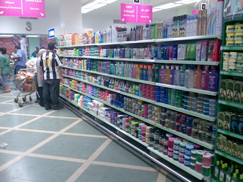  hair gel category in this supermarket in Cairo, really interesting to 